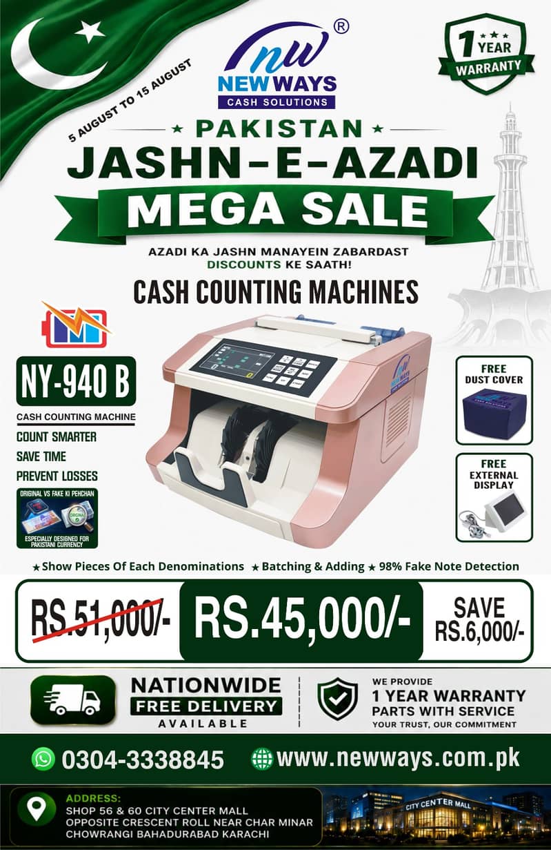 Cash Counting Note Machine 7