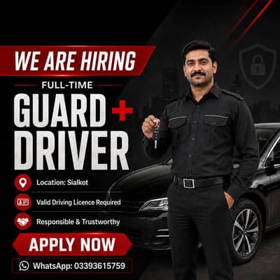 Hiring Full-Time Driver + Guard Required