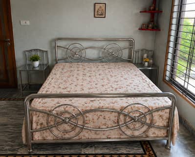 Premium Stainless Steel Bed Set