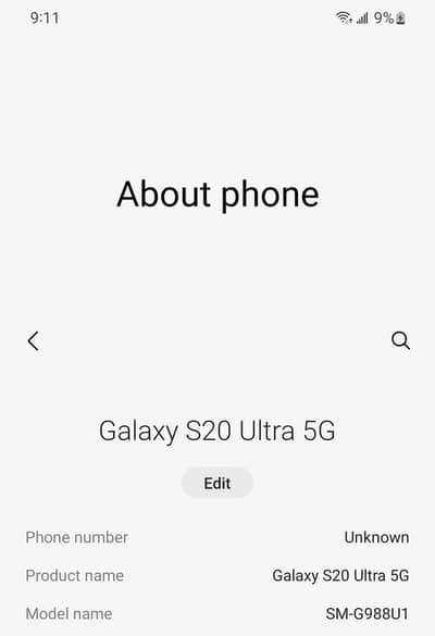 Samsung Mobile S20 Ultra