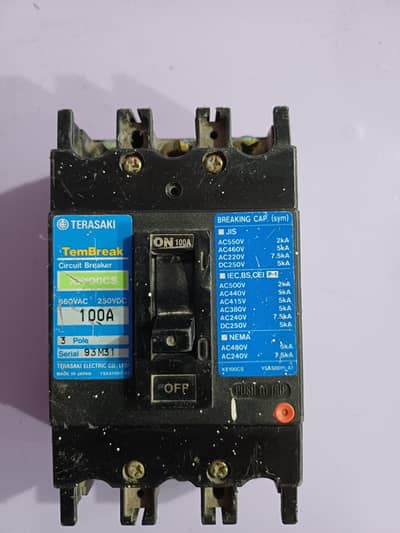 3 Phase 100 AMP Breaker