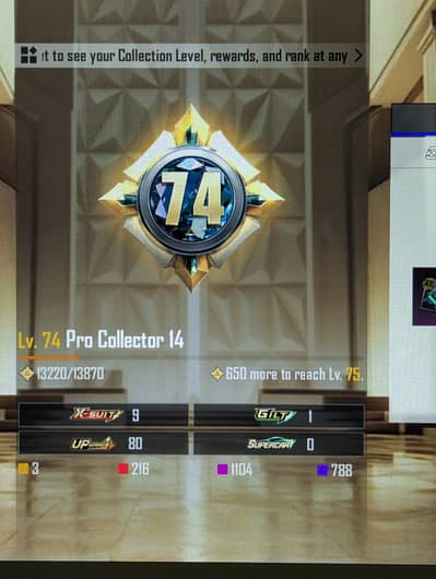 lvl 83, collection 74, m 220+, lab 80+