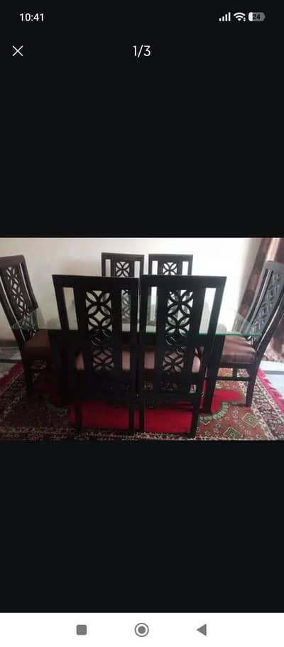 6 seater dinning table