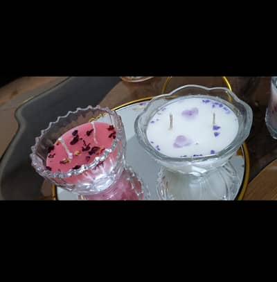 Home made scented candles. . . .
