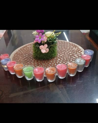Home made scented candles. . . .