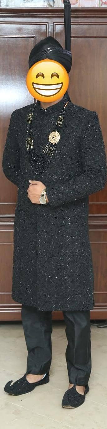 Black sherwani