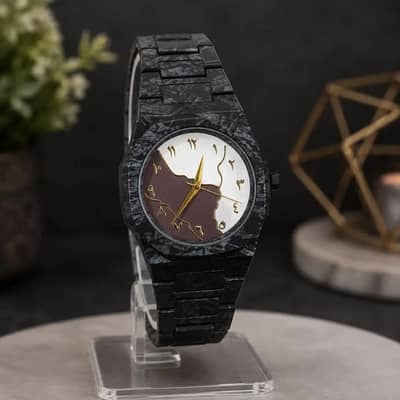 ​Luxury Arabic Numerals Carbon Fiber Chain Watch for Men - Black