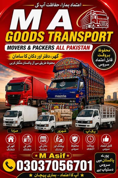 Goods Transport Mazda, shahzor for Rent Movers & Packers Home shifting