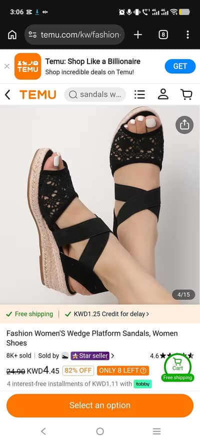 Fashion women wedge sandal's