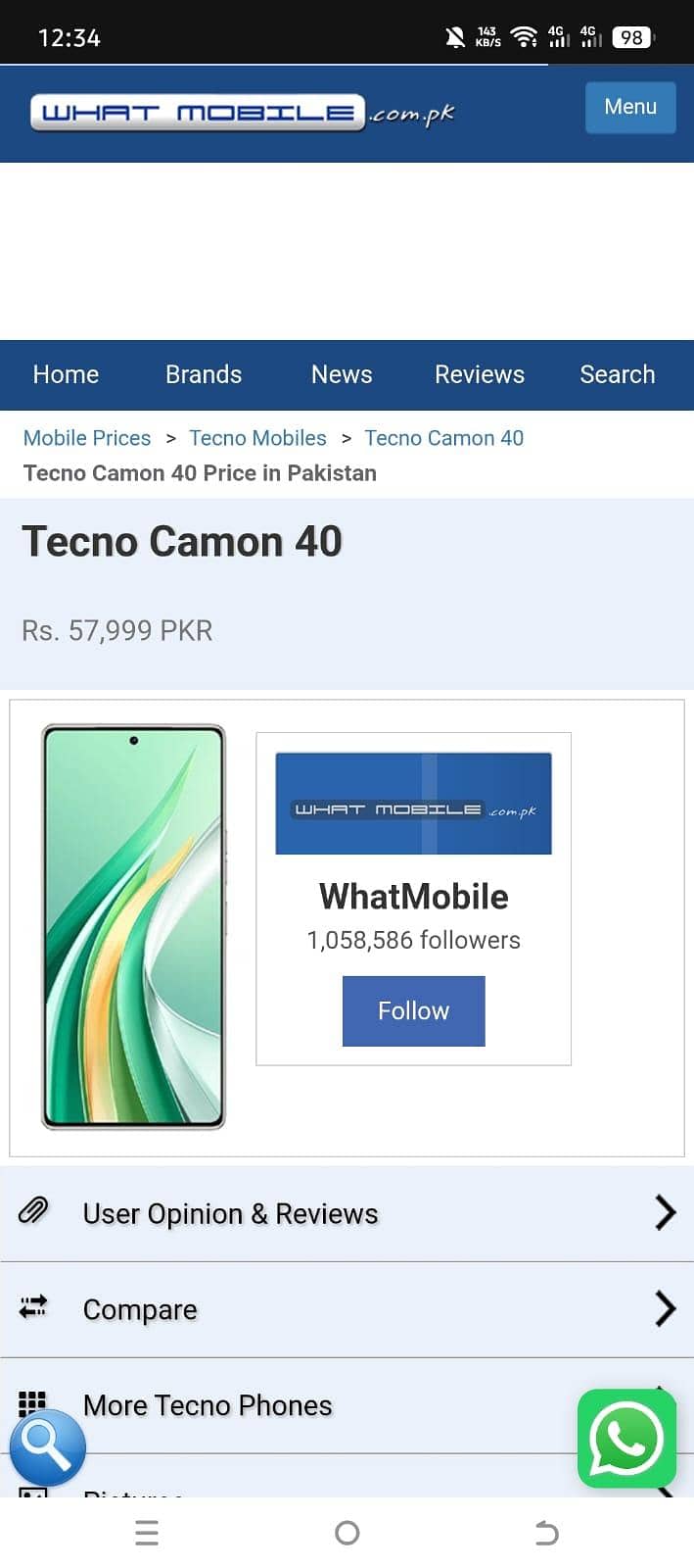 Tecno CAMON 40 3