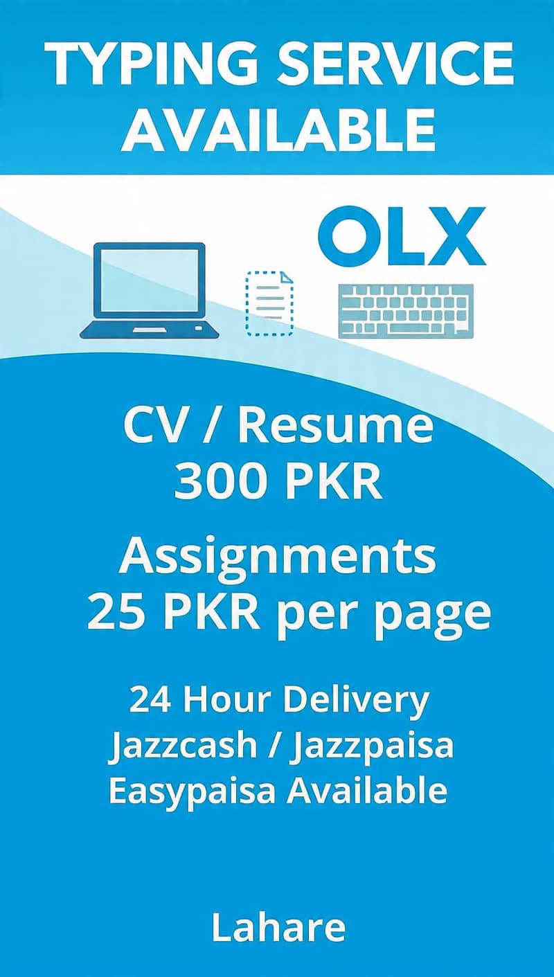 CV, Assignment and Document Typing Service 0