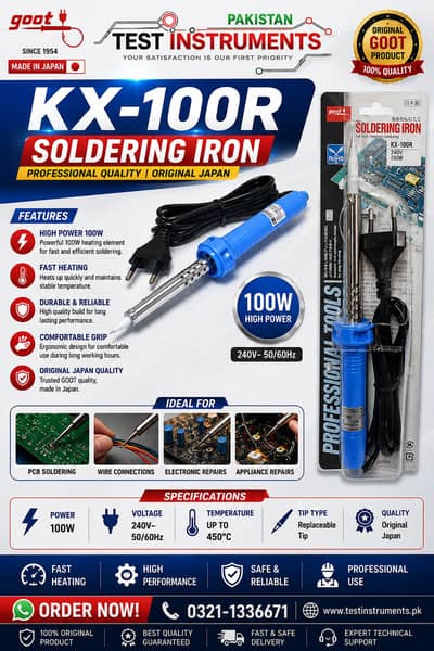 KX100R GOOT Japan Soldering Iron 100W in Pakistan