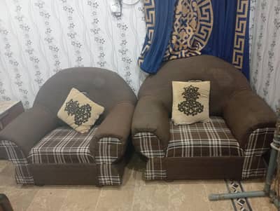 3 Piece Sofa Set | 1 Three-Seater + 2 Single Chairs