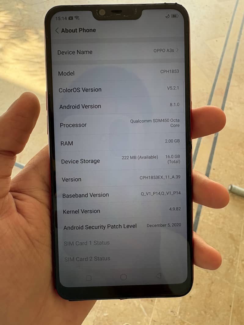 OPPO A3s 6