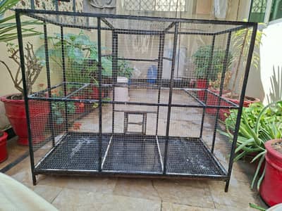 cage made. of iron