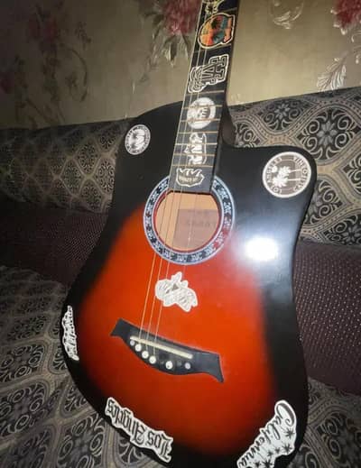 Kabat guitar red and black combo