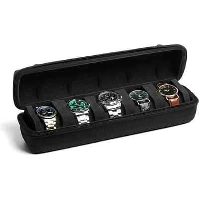 Premium Watch Box 5 Slots Organizer Case