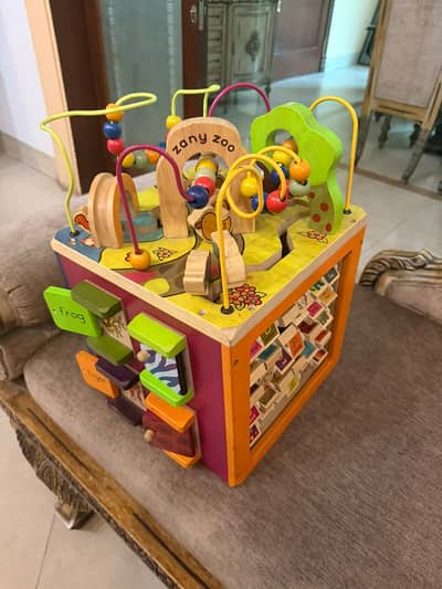 Activity Cube/multi-sided Educational toy/ Zany Zoo Toys