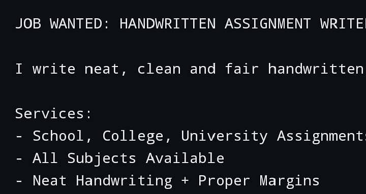 assignment write 0