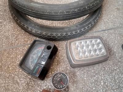 70 cc, 100 cc tyres ,LED head  light, speedometers