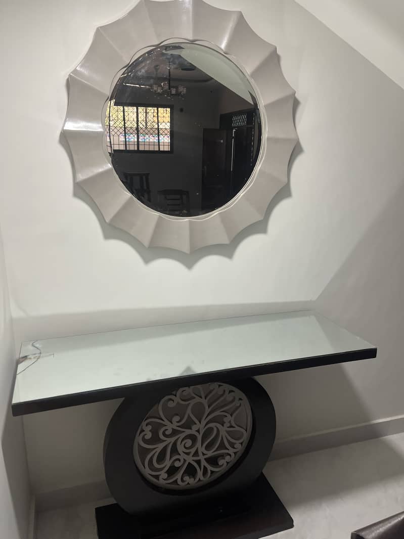 Console table with a mirror available 1