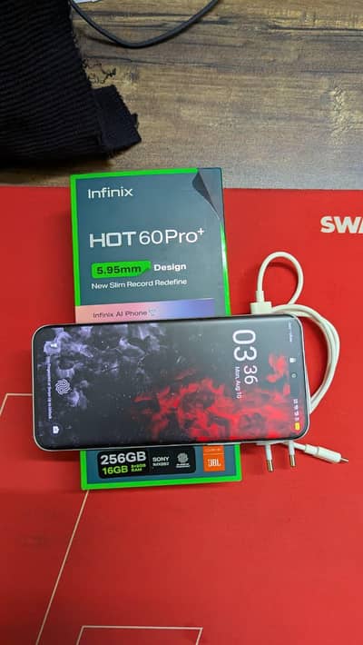 Infinix Hot 60 Pro Plus +, 256GB, 1 Month Used, Warranty