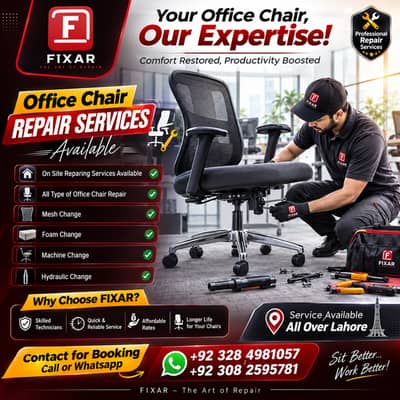 Office Chair Repair Service | Mesh, Foam, Hydraulic & Machine Repair