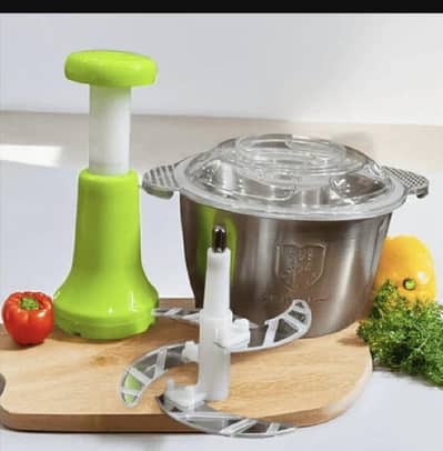Stainless Steel Chopper Green Silver 2L Compact best quality