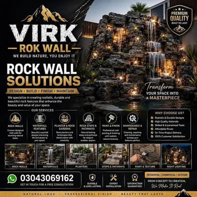 Rockwall design/Texture paint/Interior exterior service available