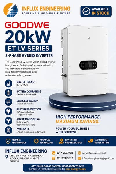 Goodwe 20kw 3-Ph LV Hybrid Inverter