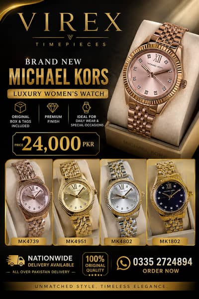 Michael Kors MK4739 | Brand New | Women's Designer Watch