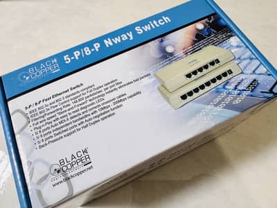 BlackCopper 8-P Nway Switch Ethernet Networking