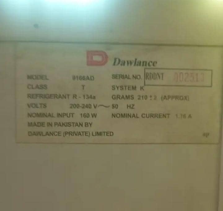 Dawlance 9166AD Model 7