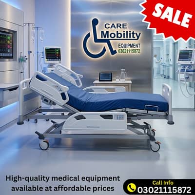 Hospital bed Patient Bed, Adjustable ICU Bed, Electric Motorized Bed