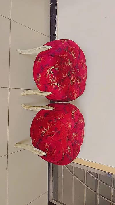 2 puffyies set with multi colour