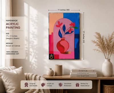 Handmade Acrylic wall painting. . . . Tittle 'CLAM'.