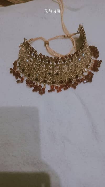 Beautiful Maroon Bridal jewerely