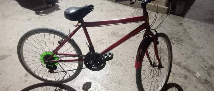 Double gear bicycle