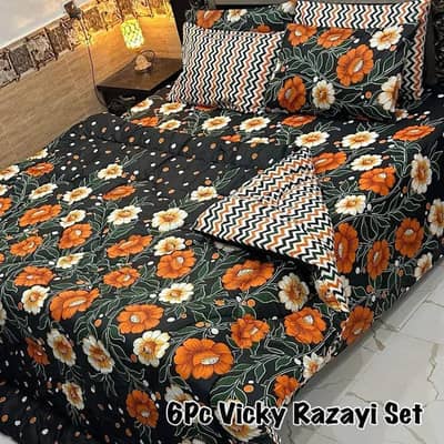 6pc cotton razai set king size 500GSM - RS. 5800 only