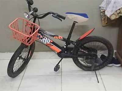 Cycle for sale black and orange colour