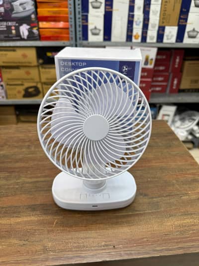 Auto Rotatable Desktop Rechargeable Fan