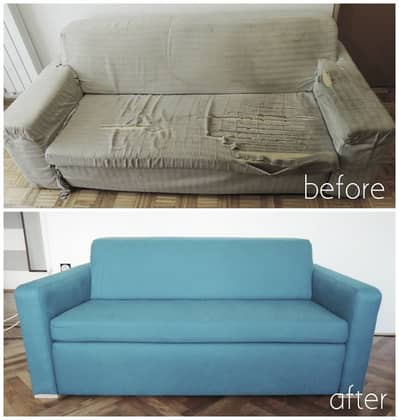 L shape sofa / sofa set / sofa repair / fabric change / sofa poshish