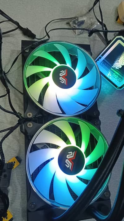 RGB Liquid CPU Cooler | AIO Water Cooling System | Dual RGB Fans