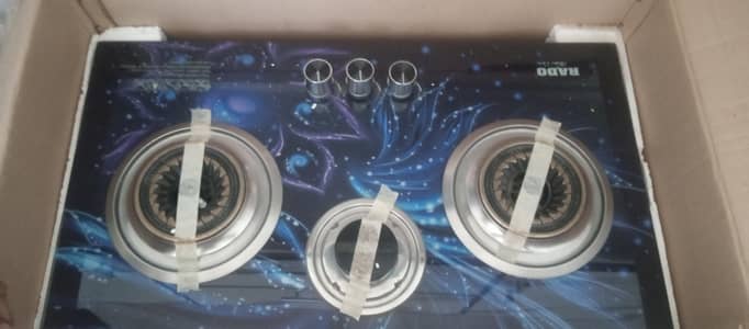 Rado glass hob stove new