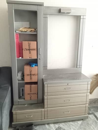 urgent sale wooden Dresser /wooden safe same colour