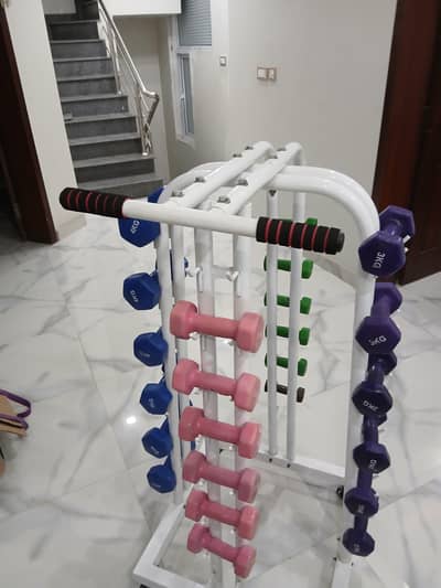 Dumbbell Set with Storage Rack