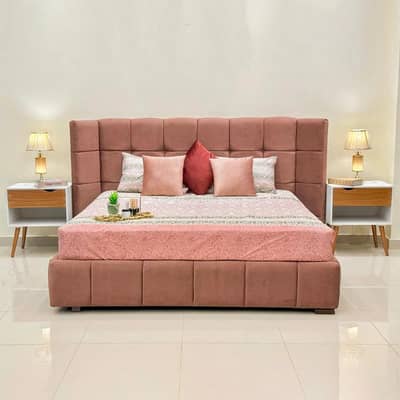 Bed set-Poshish bed set-bed for sale-King size bed-bed set,side table