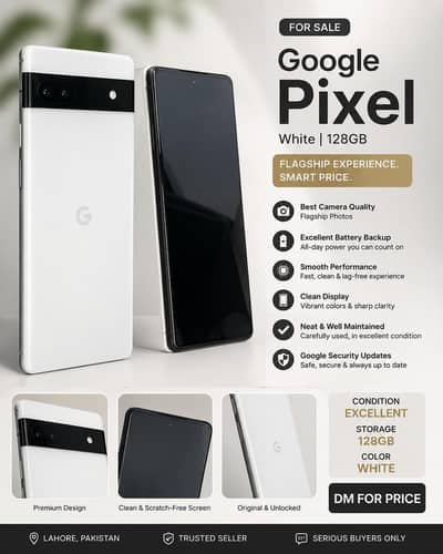 Google pixel 6a White 128GB 10/10 condition