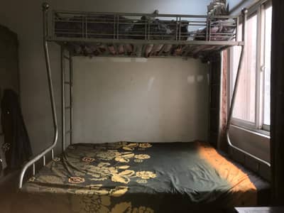 Heavy Duty Metal Double Decker Bunk Bed – Strong & Durable