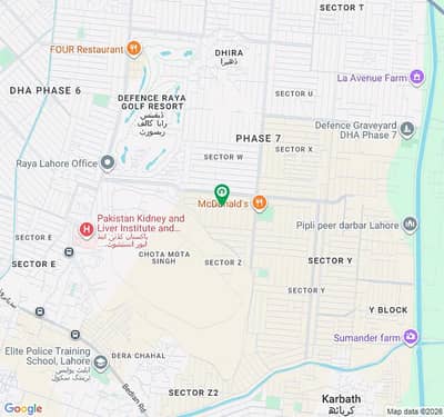 Corner 21.5 Marla Plot No-721 Block Z1 On Top Location Of Phase 7 DHA Lahore For Urgent Sale